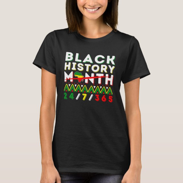 Black History Month One Month Cant Hold Our Histor T-Shirt (Front)
