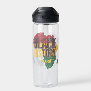 Black History Month Pan-African Colors Water Bottle