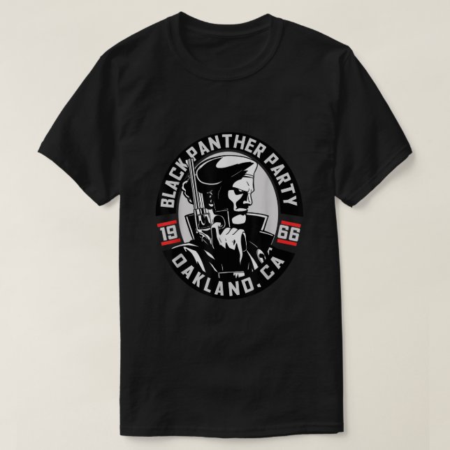 Black History Month Panther Party 1966 Oakland Cal T-Shirt (Design Front)