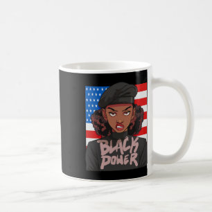 Black History Month Panther Party Afro Hair Usa Pa Coffee Mug