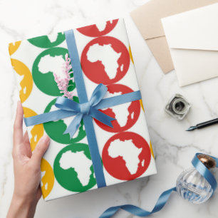 Black History Month Pattern  Wrapping Paper
