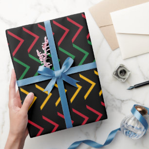 Black History Month Pattern Wrapping Paper