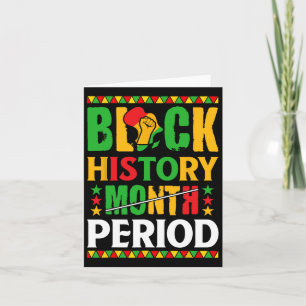 Black History Month Period African American Women Card