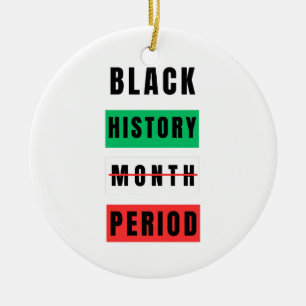 Black History Month Period Ceramic Tree Decoration