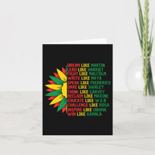 Black History Month Positive Sayings Card