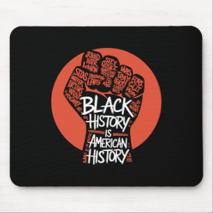 Black History Month Power Fist Hand Inspiring Blac Mouse Mat