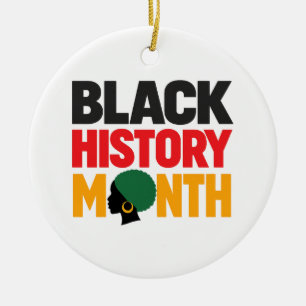Black History Month Pride Cultural Heritage Ceramic Tree Decoration