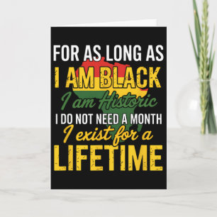 Black History Month Pride Protest Heritage Card