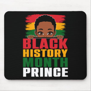 Black History Month Prince Little Melanin Afro Boy Mouse Mat