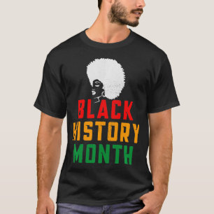 Black History Month Proud African Afro American  T-Shirt