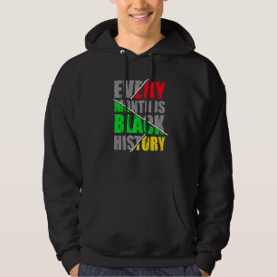 Black History Month Proud Black African Melanin 5 Hoodie