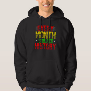 Black History Month Proud Black African Melanin 8 Hoodie