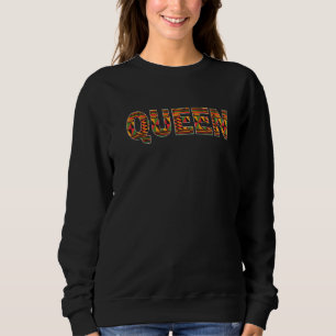 Black History Month Queen For Girls Cool Kente Clo Sweatshirt