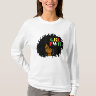 Black History Month Queen Melanin Girl Magic Women T-Shirt