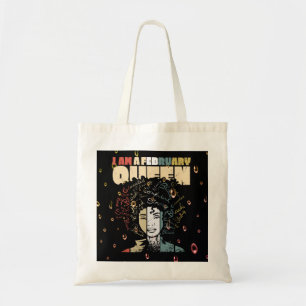 Black History Month Quote, Melanin February Queen Tote Bag
