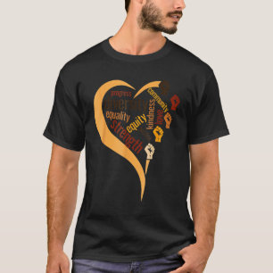 Black History Month Racial Diversity Justice Equal T-Shirt
