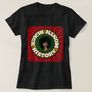 Black History Month, Rays of Sun, Black Woman T-Shirt