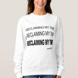 Black History Month Reclaiming My Time Maxine Wate Sweatshirt