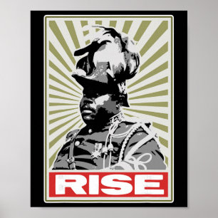 Black History Month - Rise Afrocentric Poster