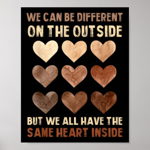 Black History Month Same Heart Inside African Prid Poster