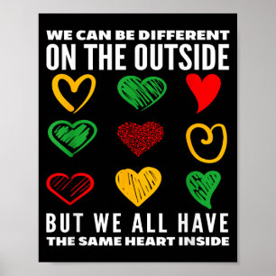 Black History Month Same Heart Inside Poster