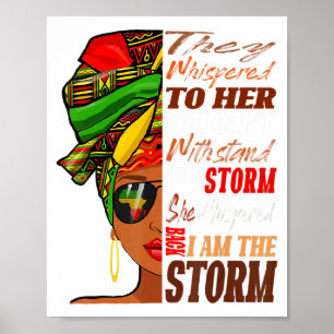 Black History Month She Whispered Back I Am The St Poster