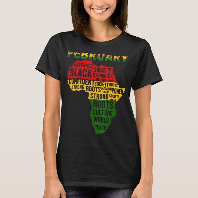 Black History Month Shirt African Map Colors_1 (Front)