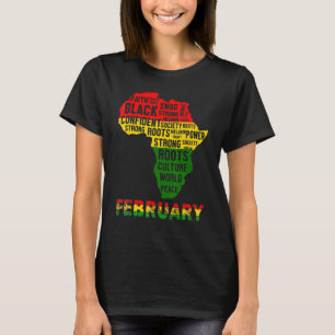 Black History Month Shirt African Map Colors_3