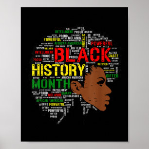 Black History Month Shirt African Quote Women Girl Poster