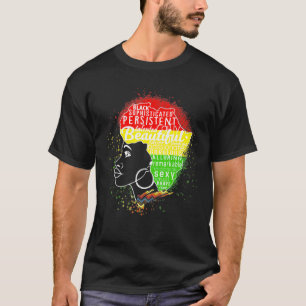 Black History Month Shirt African Woman Afro I Am 