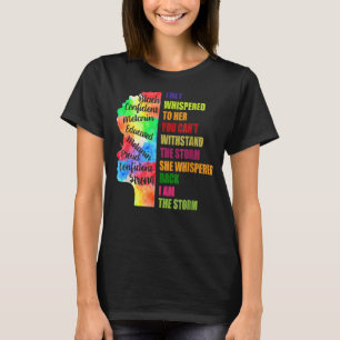 Black History Month Shirt African Woman Afro I Am