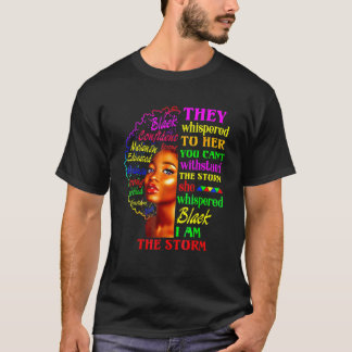 Black History Month Shirt African Woman Afro I Am 