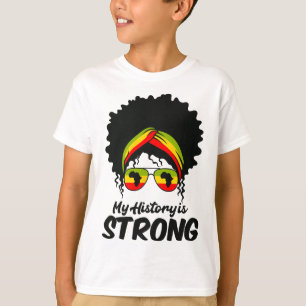 Black History Month Shirt My History Is Strong Men