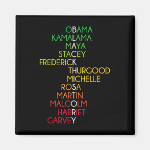 Black History Month Shirts For Men Women Kids Blac Magnet
