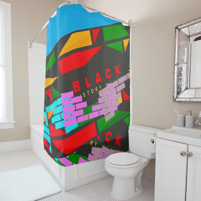 BLACK HISTORY MONTH! SHOWER CURTAIN (In Situ)