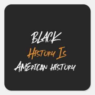 Black History Month Square Sticker
