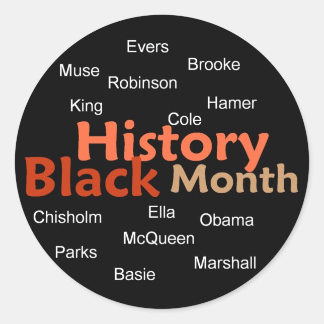 BLACK HISTORY MONTH Sticker (Front)