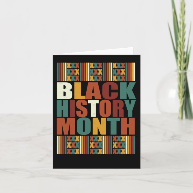 Black History Month. Sticker  Card (Front)
