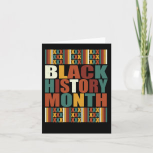 Black History Month. Sticker Card