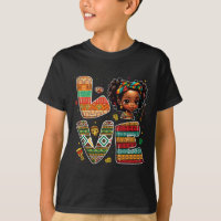 Black History Month Strong African Toddler Girls 