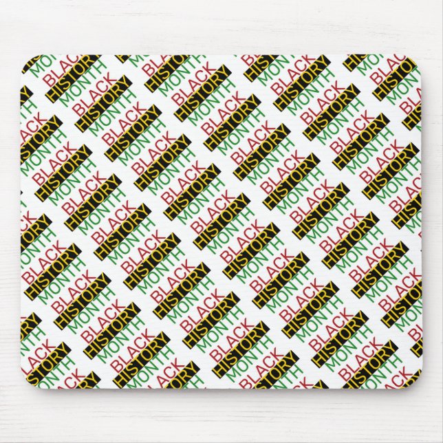 BLACK HISTORY MONTH Stylish BHM Mouse Mat (Front)