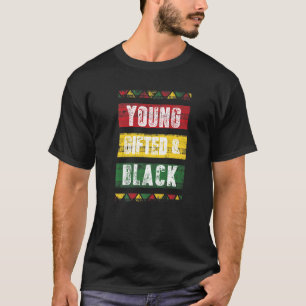 Black History Month T Young Ed African Woman Afro T-Shirt