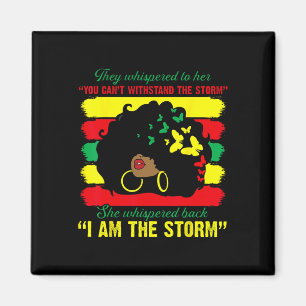 Black History Month Tee African Woman Afro I Am Th Magnet