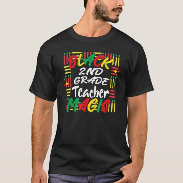 Black History Month Tees Black 2nd Grade Teacher M (Front)