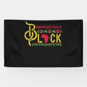 Black History Month Unapologetically Black African Banner
