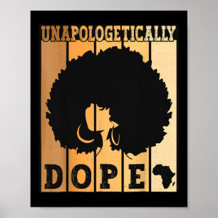 Black History Month Unapologetically Black Afro Me Poster