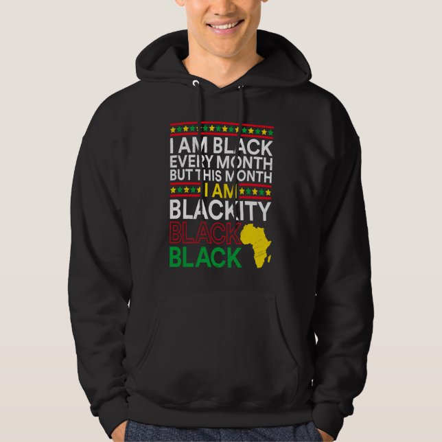 Black History Month USA History America African Hoodie (Front)