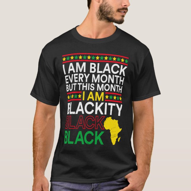 Black History Month USA History America African T-Shirt (Front)