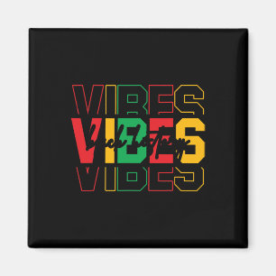 Black History Month Vibes Colorful African America Magnet
