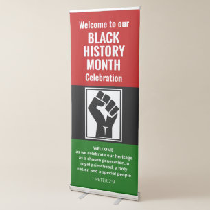 BLACK HISTORY MONTH Welcome ADD PHOTO   Africa Retractable Banner